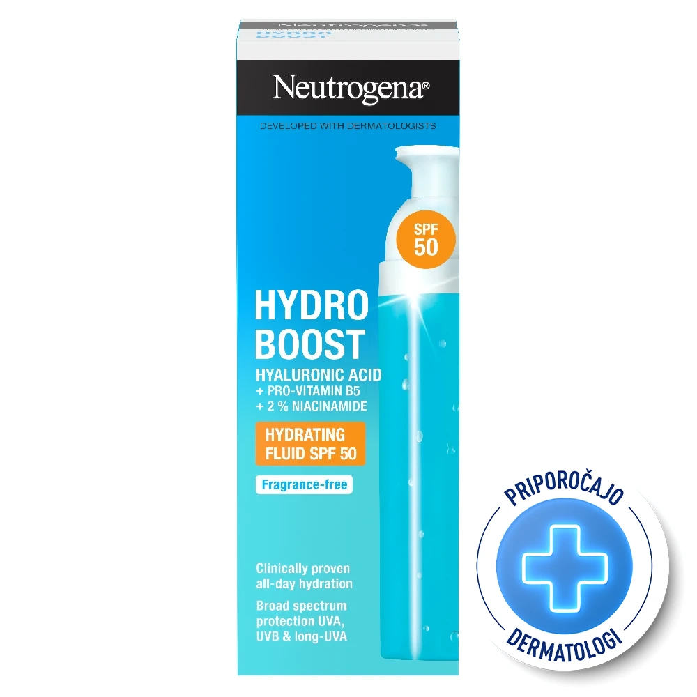 Neutrogena Hydro Boost, vlažilni fluid za obraz - ZF50 (50 ml)